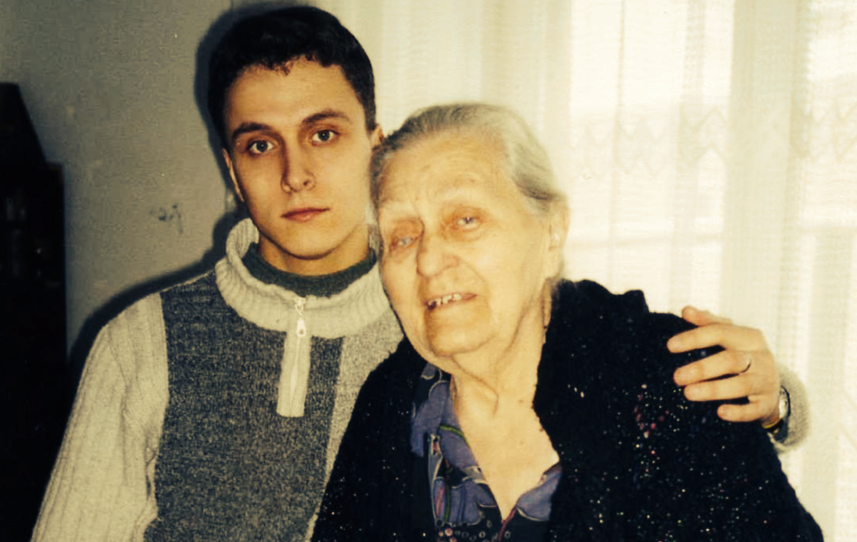 Автор с пани Ирмой, Варшава, в доме Анны Герман. 2003 год. Фото Збигнева Тухольского из архива автора