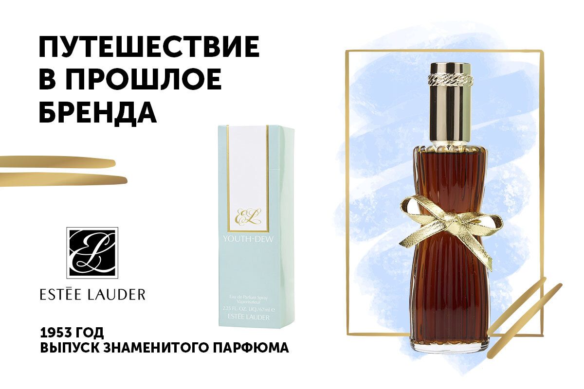 Знаменитый парфюм Estee Lauder «Youth-Dew» был выпущен в 1953 году