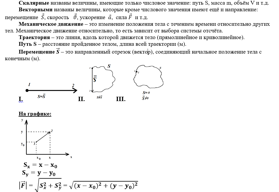 курс «механика» тема 1. кинематика