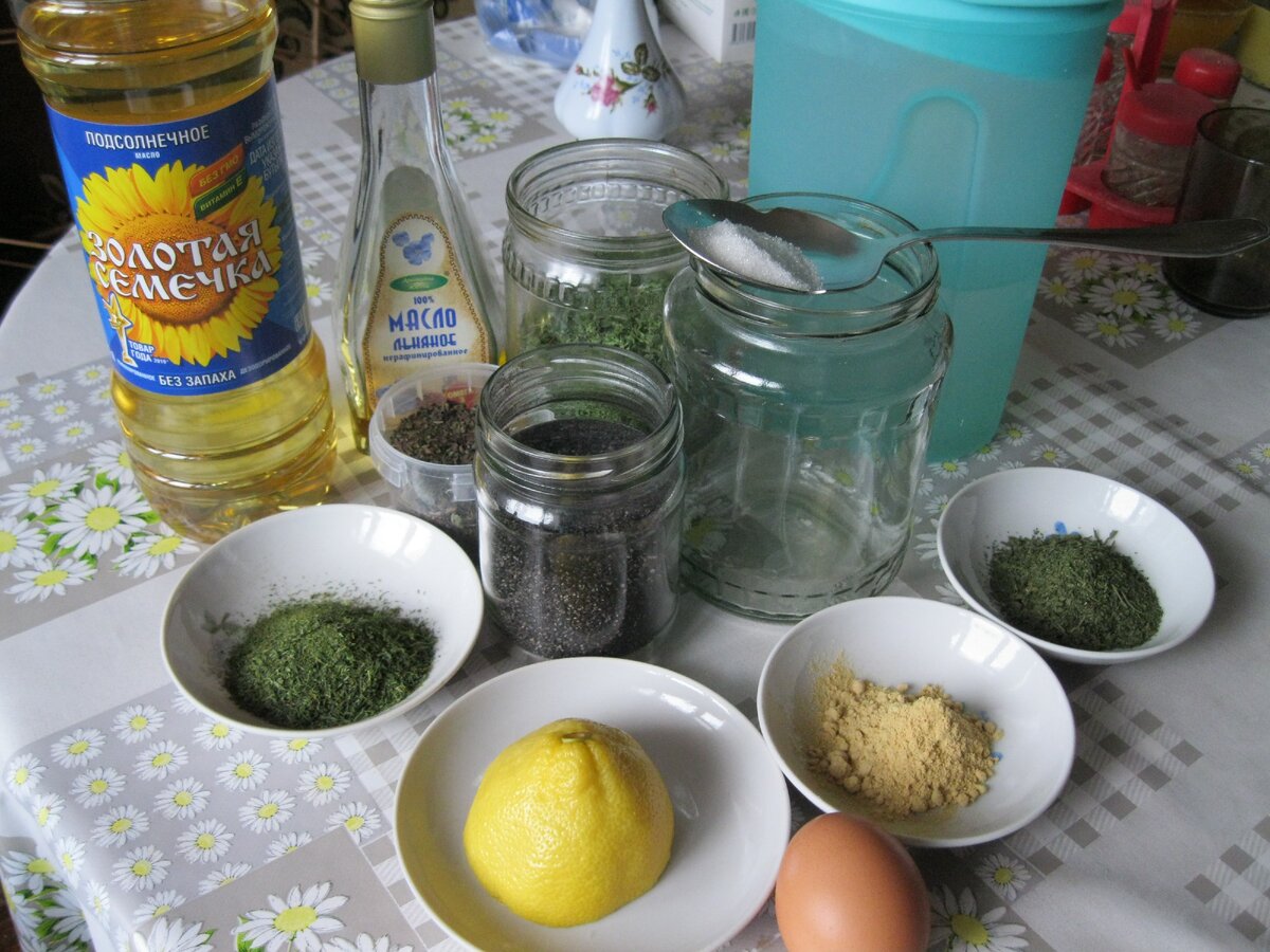 Вместо льняного можно использовать любое масло. 