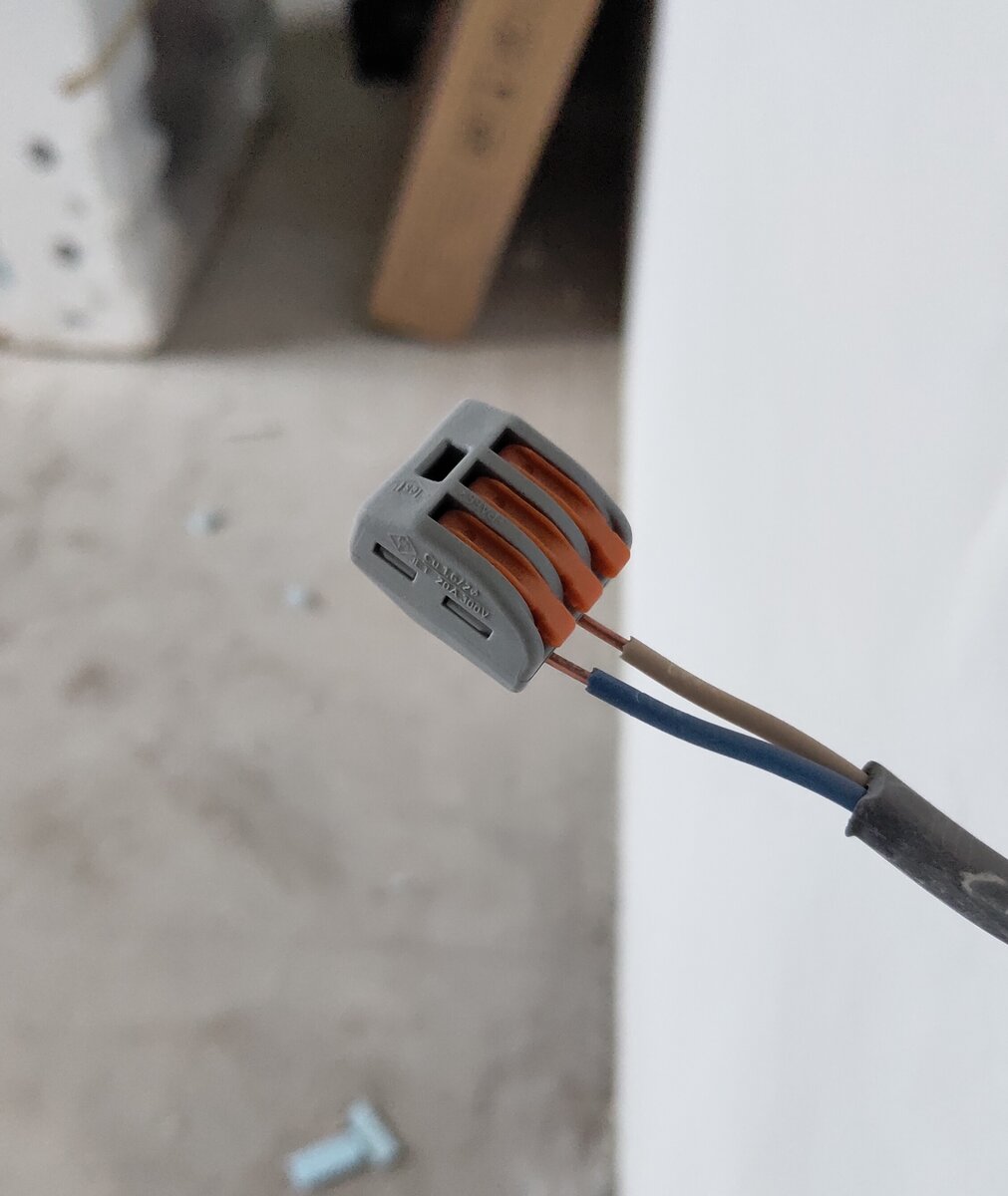 Клемма WAGO вместо выключателя