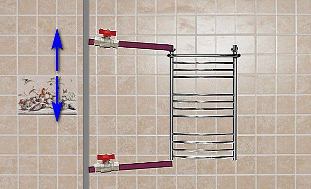 Замена полотенцесушителя в ванной