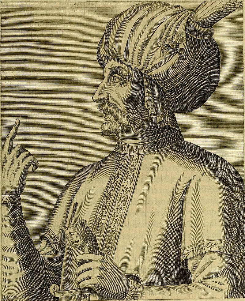 Шах Исмаил, изображенный в книге Андре Теве, французского путешественника и географа 