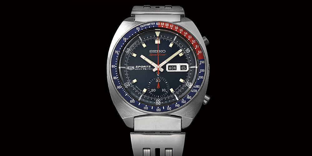 Оригинальный Seiko Speedtimer, выпущенный в 1969 году.