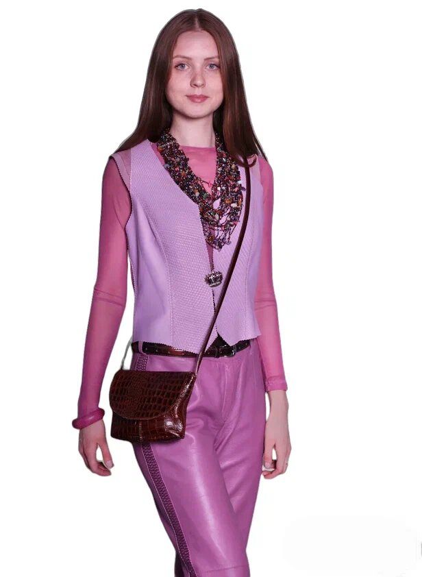 Кожаные брюки "Глициния". Ателье Ирины Берзиной.