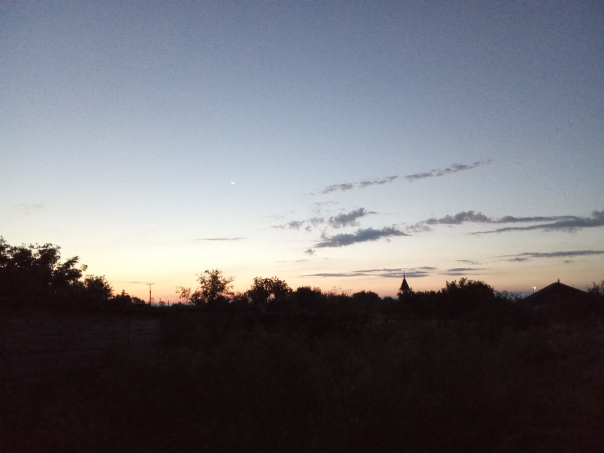 Рождение нового дня, зорька, заря