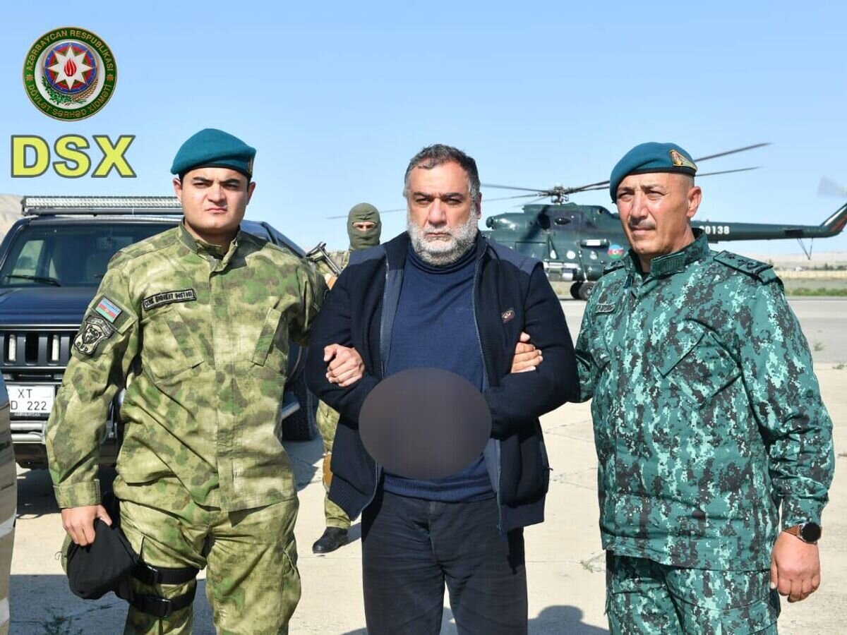    Задержание Рубена Варданяна© Фото : Государственная пограничная служба Азербайджана