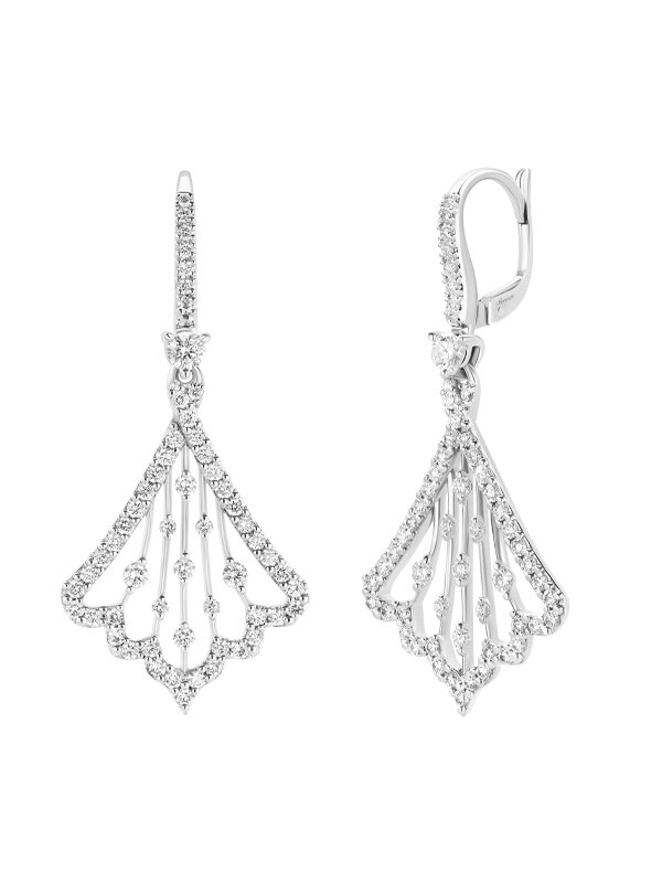 Серьги Mercury Miss Russia из белого золота с бриллиантами