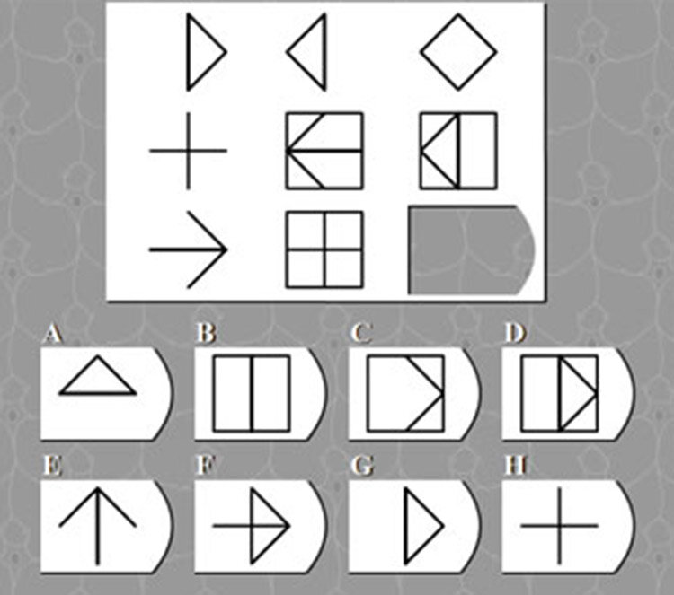 Тест на интеллект. Тест на IQ. Графический тест. Задания на айкью с ответами. Логические тесты с фигурами.