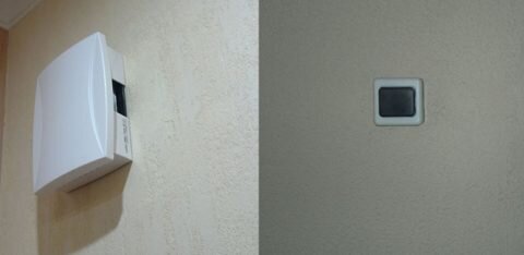  Звонки состоят из кнопки снаружи, и блока, издающего сигнал, внутри