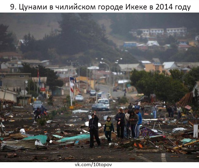 Самые крупные цунами за последние 10 лет