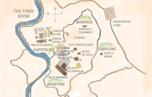 Эсквилинский холм на плане Рима