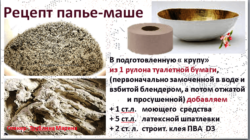 Техника изготовления папье-маше