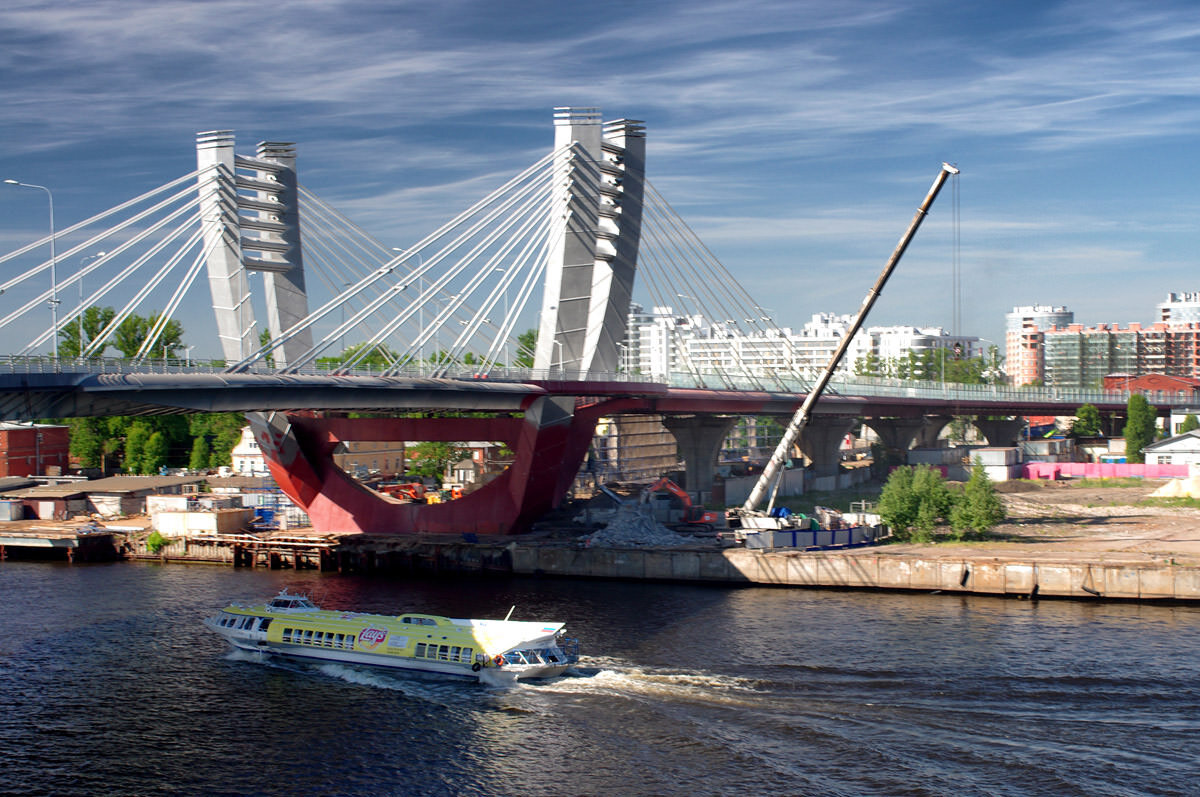 Вантовые мосты санкт петербурга фото с названиями