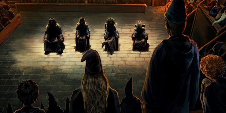   У каждого злодея обычно есть своя армия. Для Лорда Волан-де-морта в Гарри Поттере  это были Пожиратели Смерти .-2