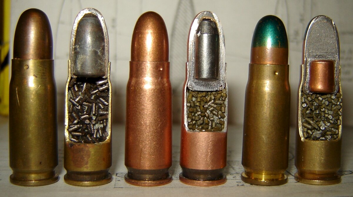 Патроны 7.62х25. Обычный, бронебойный, трассер.