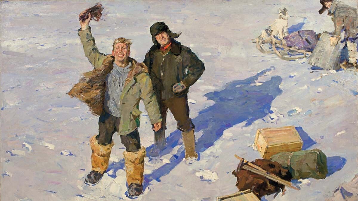 Геологи. Художник Олег Гадалов