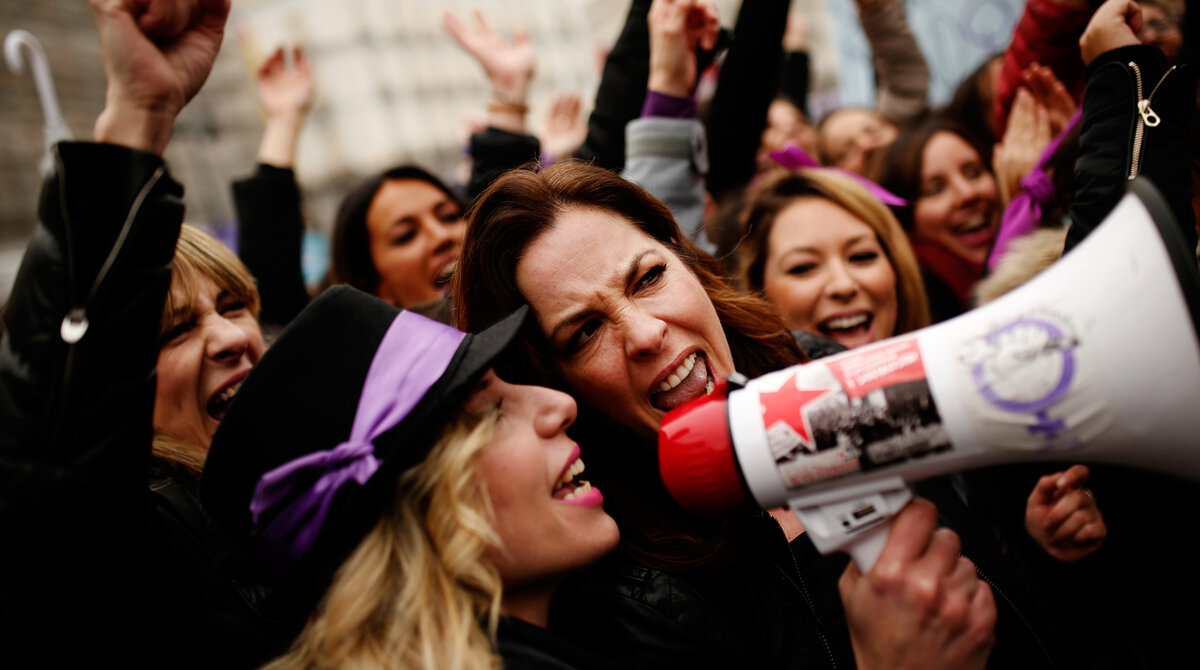 Митинг на 8 марта в Испании