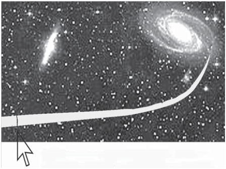 Наглядно конечный процесс развития жизни  на Земле можно представить на рисунке, где черточка (обозначенная стрелкой), это несколько миллиардов лет развития, а график, это бесконечное пространство развития.