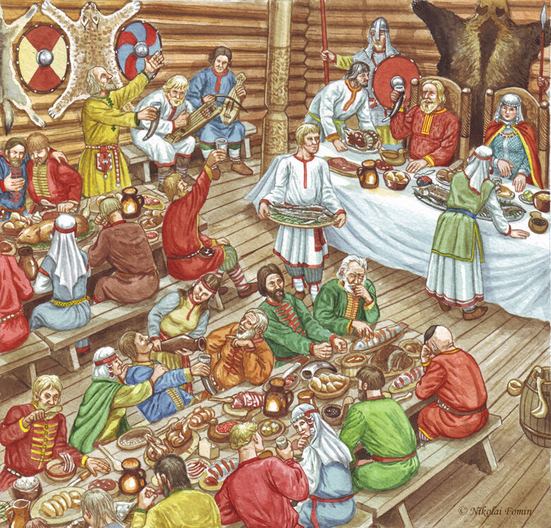 Иллюстрация для книги И. Бояшова "Русь в Х веке".