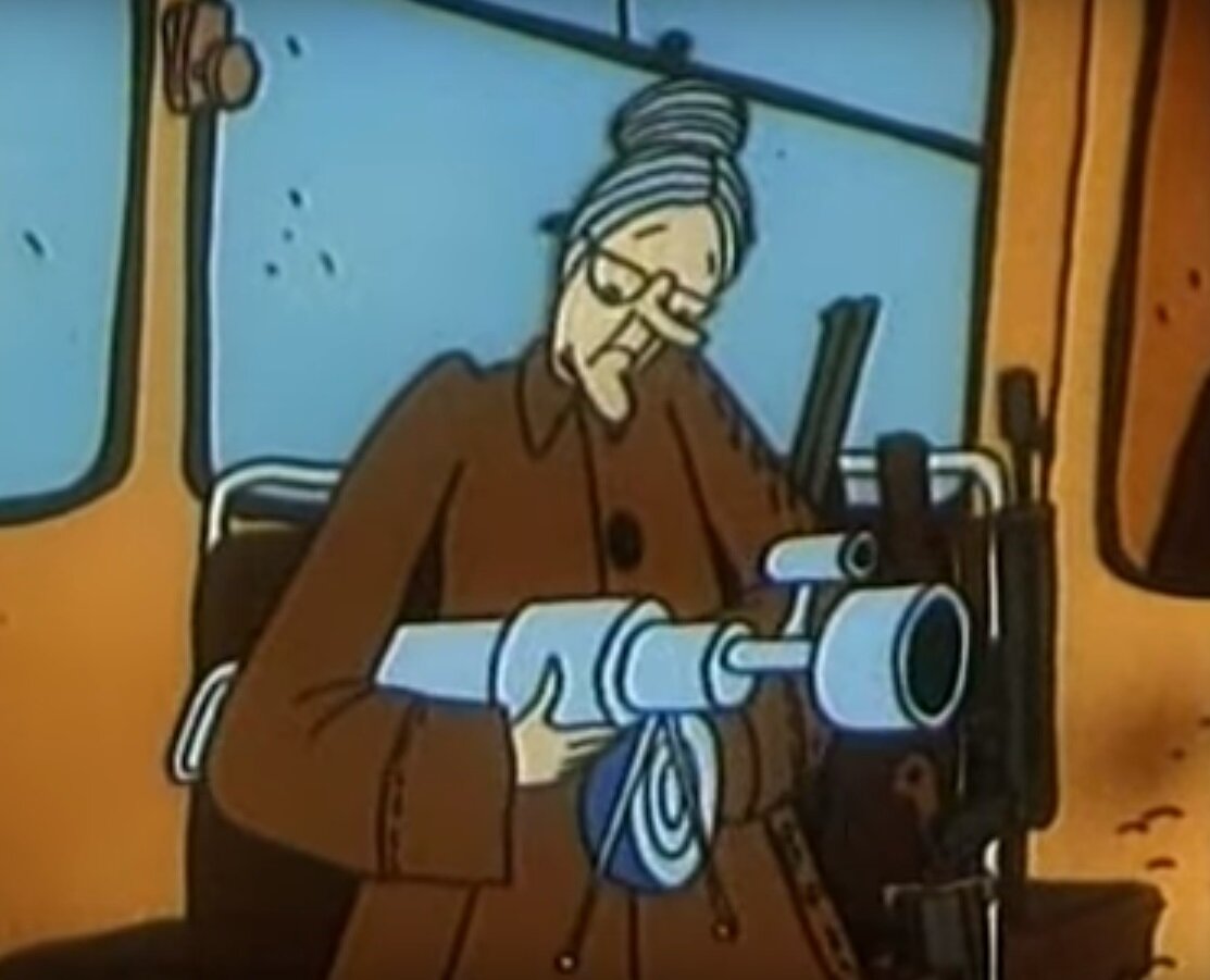 кадр из мультфильма "Военная тайна", Союзмультфильм, 1990.  Режиссер и художник-постановщик А.Котеночкин, сценарий Т.Собакин, композитор Ф.Кольцов