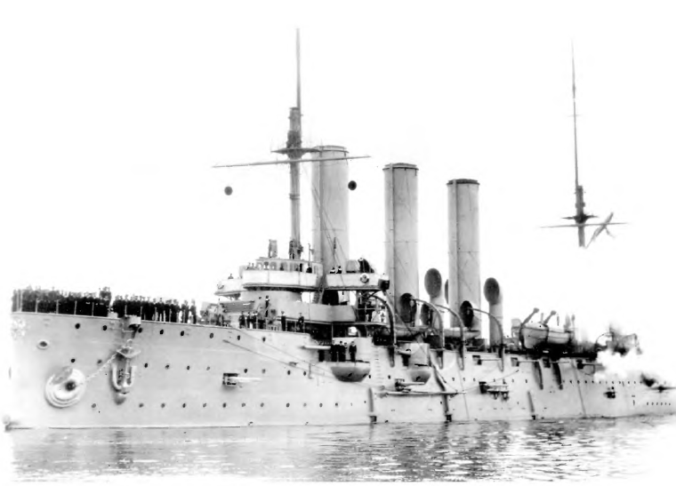 Крейсер "Диана" после 1908 г.