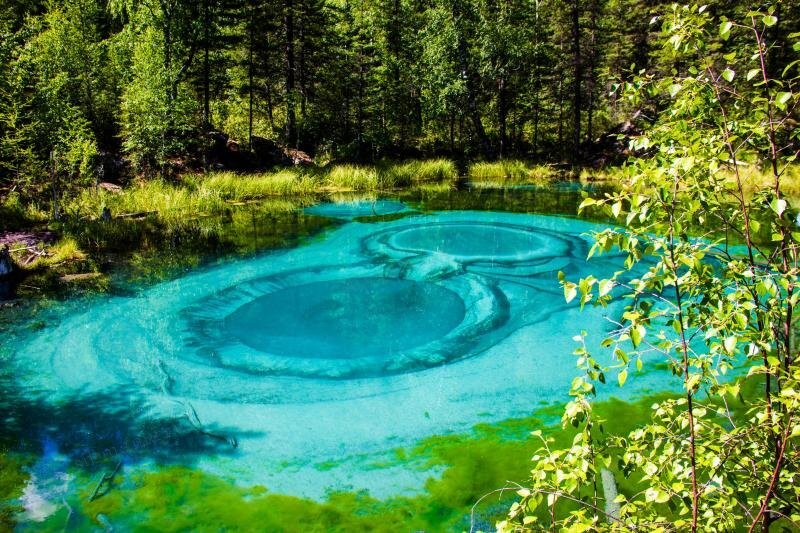 Гейзерное озеро. Алтай  