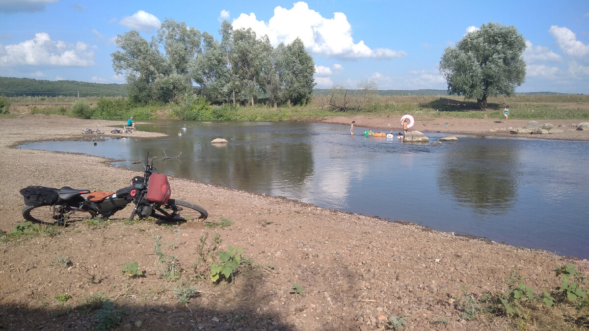 Купание в велопоходе