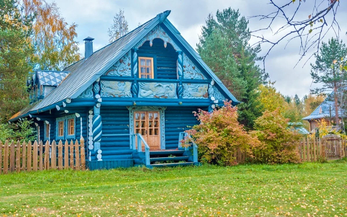 Картинка деревянная изба