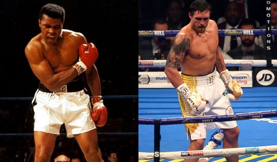 Александр Усик и Мохаммед Али / фото - Sporting News