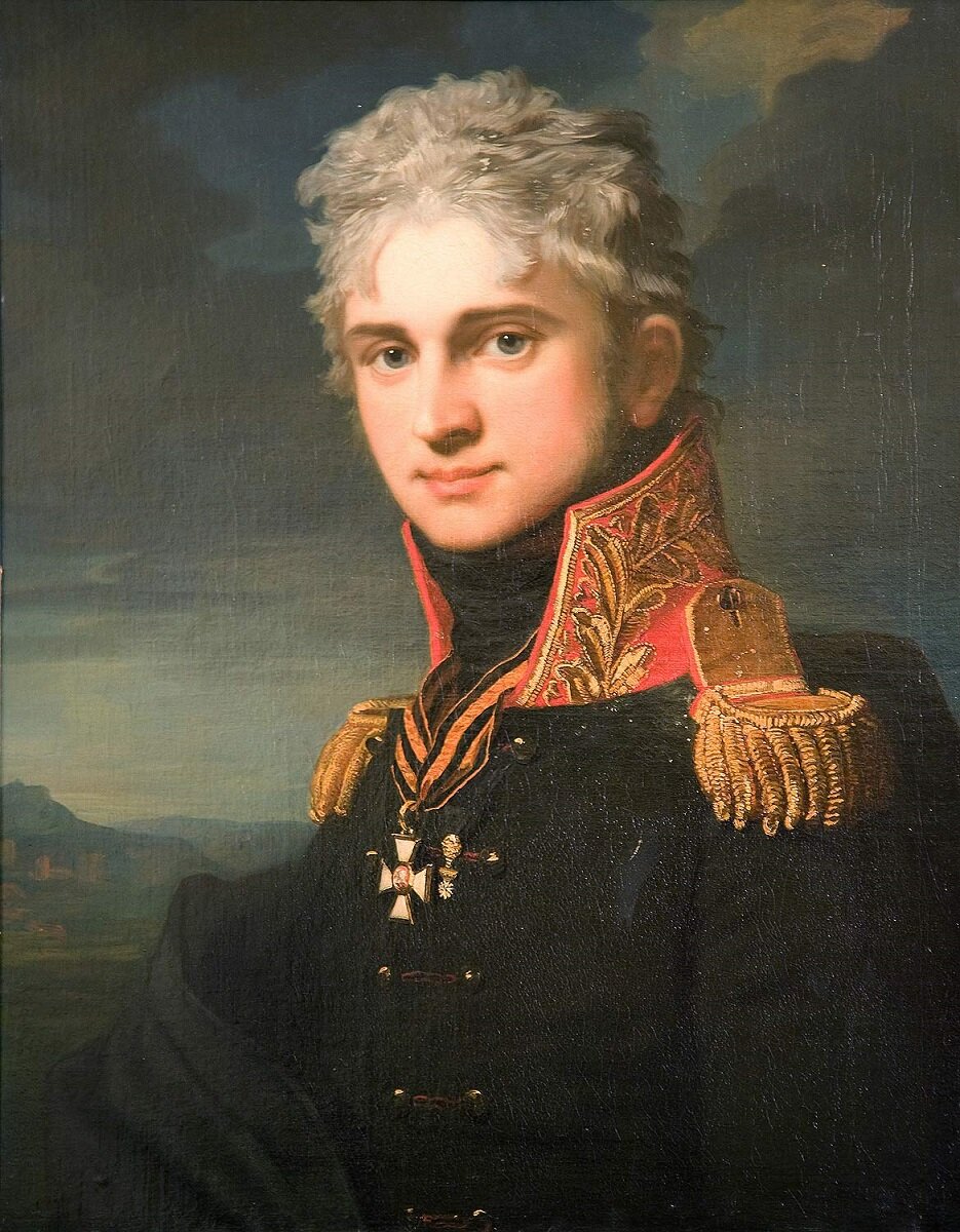 Портрет графа Павла Строганова, 1808 г. Жан-Лоран Монье. Источник: Государственный Русский музей