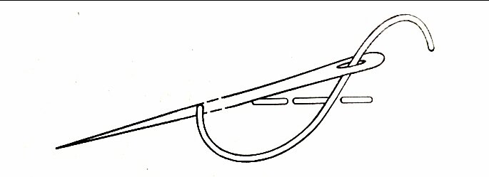 Шов "назад иголку"