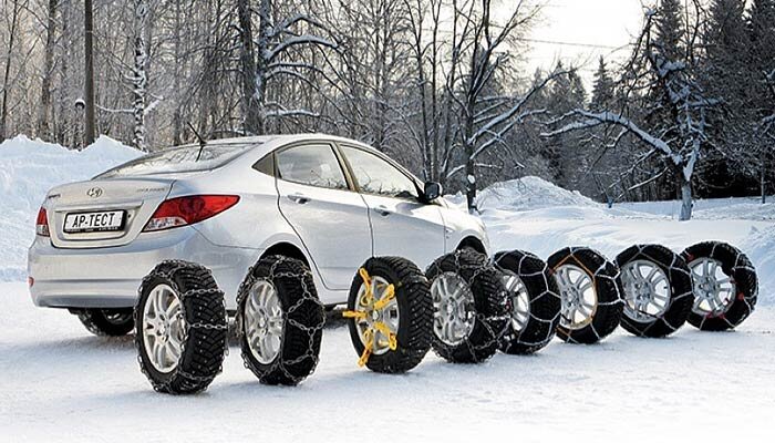 Цепи противоскольжения: рекомендации по выбору и эксплуатации