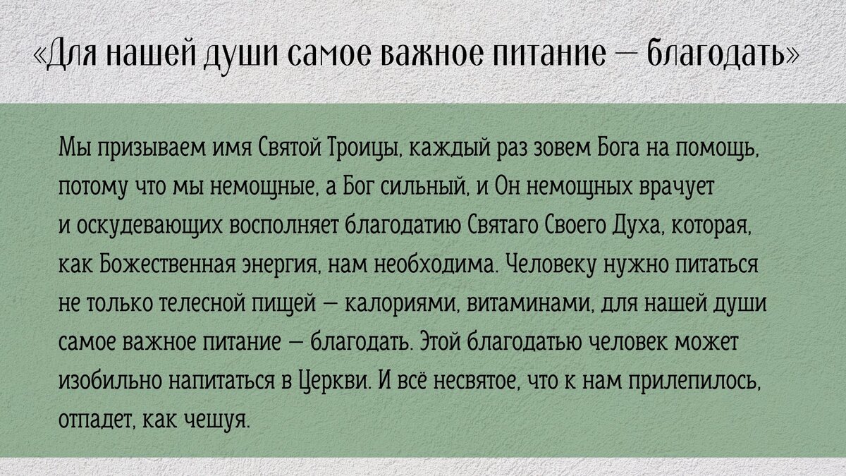 Для нашей души самое важное питание — благодать» | Свято-Eлисаветинский  монастырь | Дзен