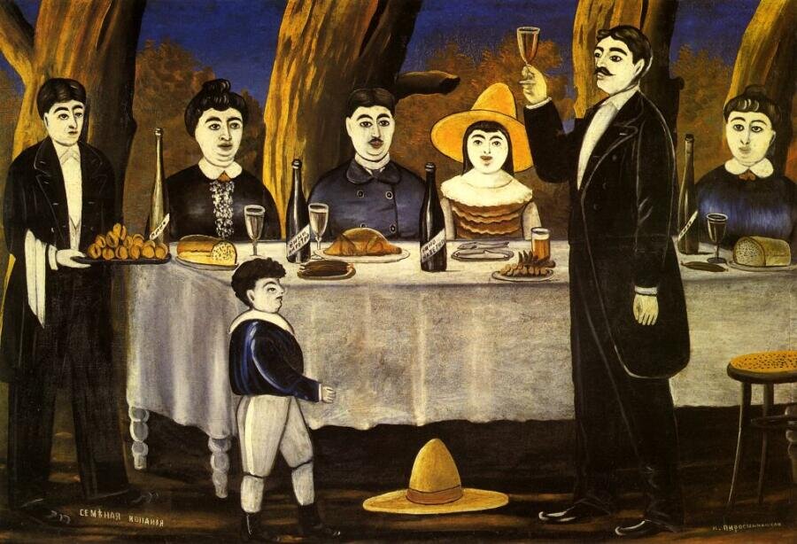    Нико Пиросмани, «Семейная компания», 1907 г. Фото: общественное достояние