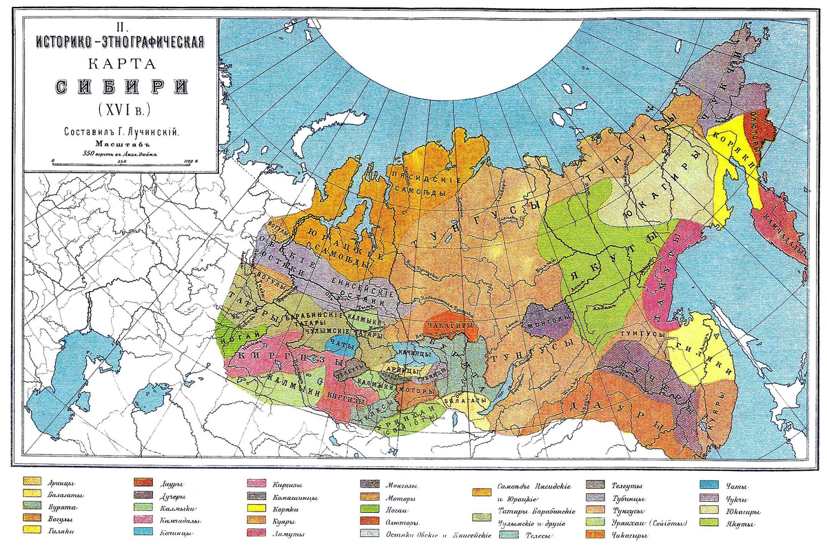 Карта проживания народов россии