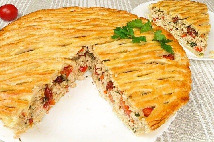 Лоранский пирог с курицей