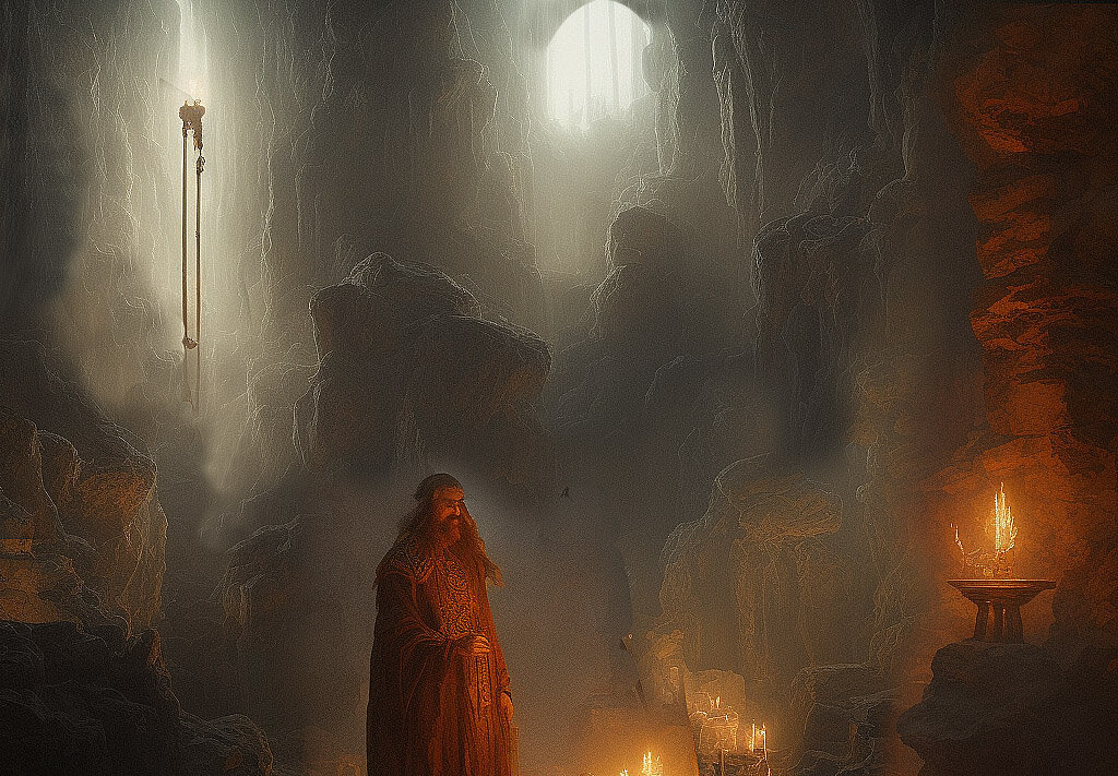 Волхв Эсегель в Храме Предвечного Света