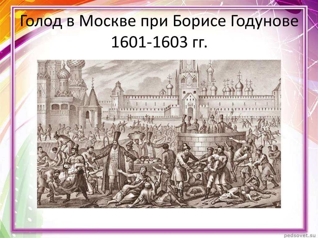 Великий голод 1601-1603 в России. Голод в Москве при Борисе Годунове. Великий голод (1601-1603). 1603 год голод