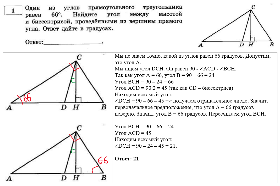 Планиметрия егэ 1 задание