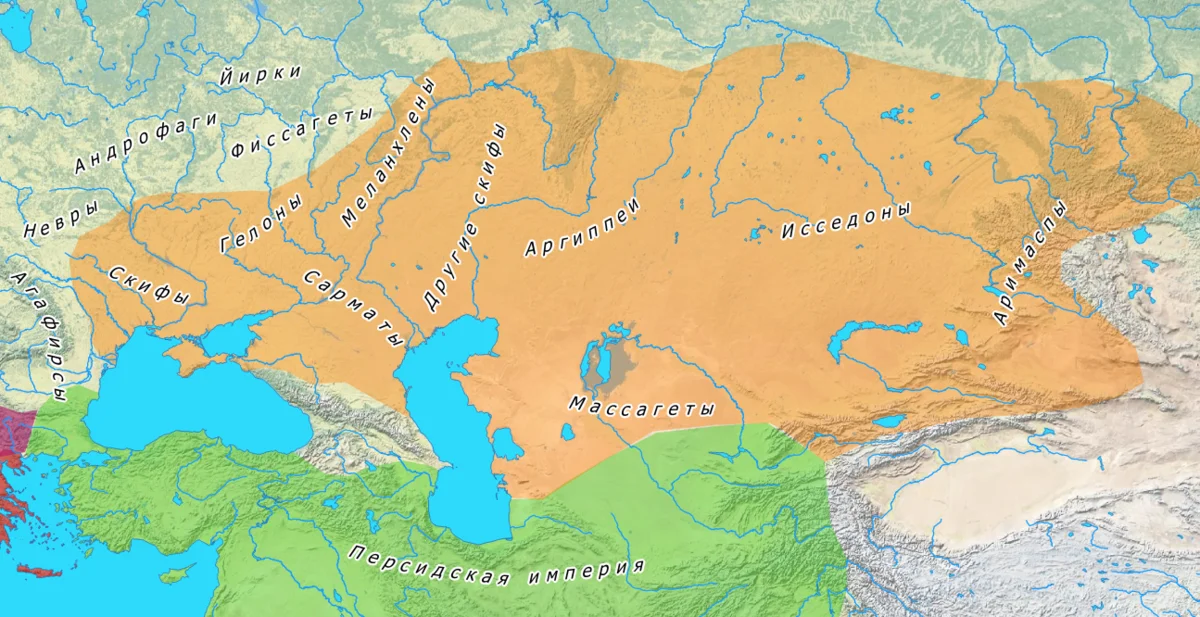 Скифо сибирский мир карта