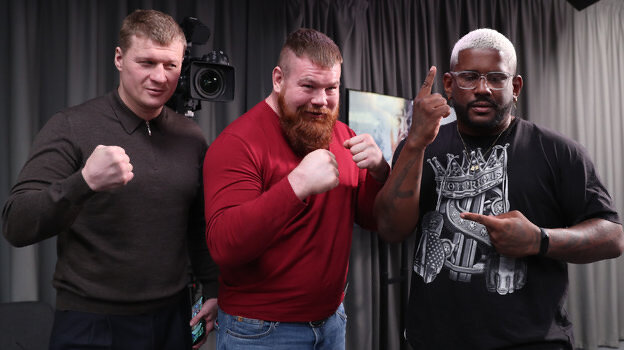 28 марта. Александр Поветкин — Вячеслав Дацик — Данило Сузарт (слева направо).