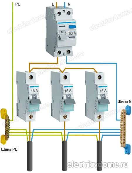 Как правильно подключить автоматы в щитке