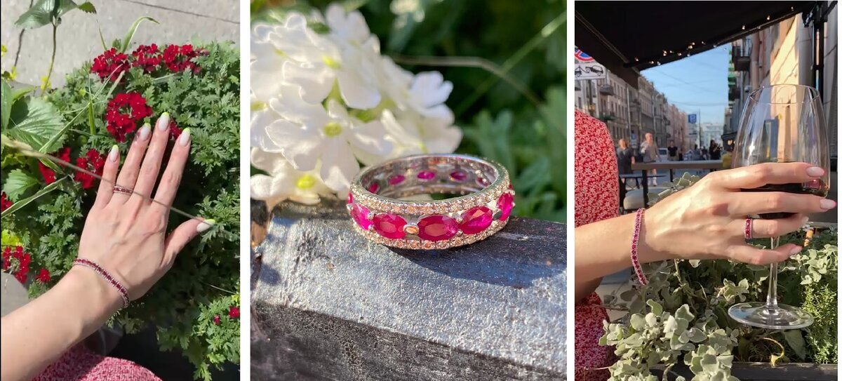 Ювелирные изделия с рубином от Dolce Vita