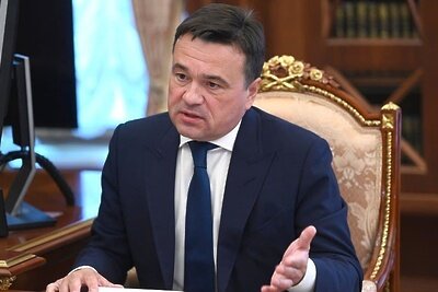    Президент РФ Владимир Путин на рабочей встрече с губернатором Подмосковья Андреем Воробьевым © Сайт президента России