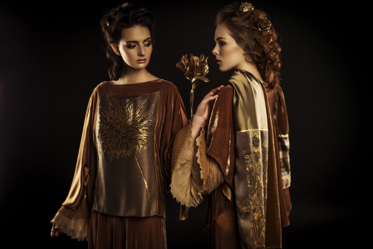 Образы из коллекции Haute Couture «Золотая Флора» (2014 г.) Модного Дома ELENA TKACHENKO.