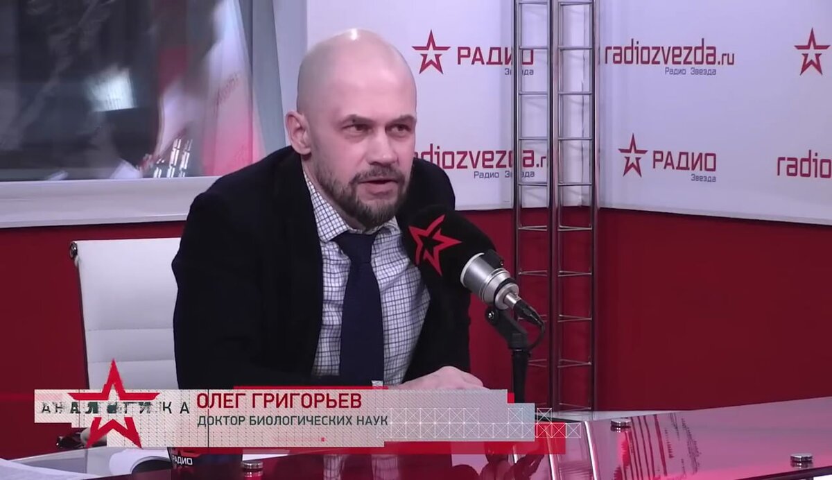 Олег Григорьев, доктор биологических наук, председатель Российского комитета защиты от неионизирующих излучений в программе «Стратегия национальной безопасности» с Анной Шафран на радио «Звезда».