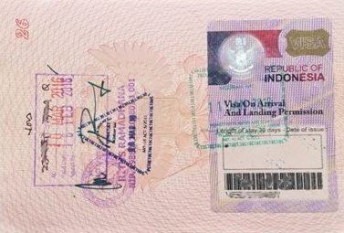 Виза по прилету на Бали VOA 