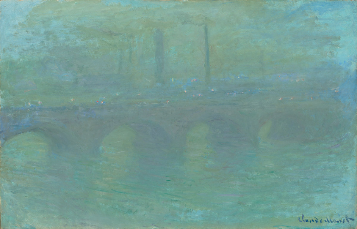 Клод Моне - "Waterloo Bridge".
(https://ru.wikipedia.org/wiki/%D0%9C%D0%BE%D1%81%D1%82_%D0%92%D0%B0%D1%82%D0%B5%D1%80%D0%BB%D0%BE%D0%BE_(%D1%81%D0%B5%D1%80%D0%B8%D1%8F_%D0%BA%D0%B0%D1%80%D1%82%D0%B8%D0%BD)#/media/%D0%A4%D0%B0%D0%B9%D0%BB:Claude_Monet_-_Waterloo_Bridge_-_National_Gallery_of_Art.jpg)
