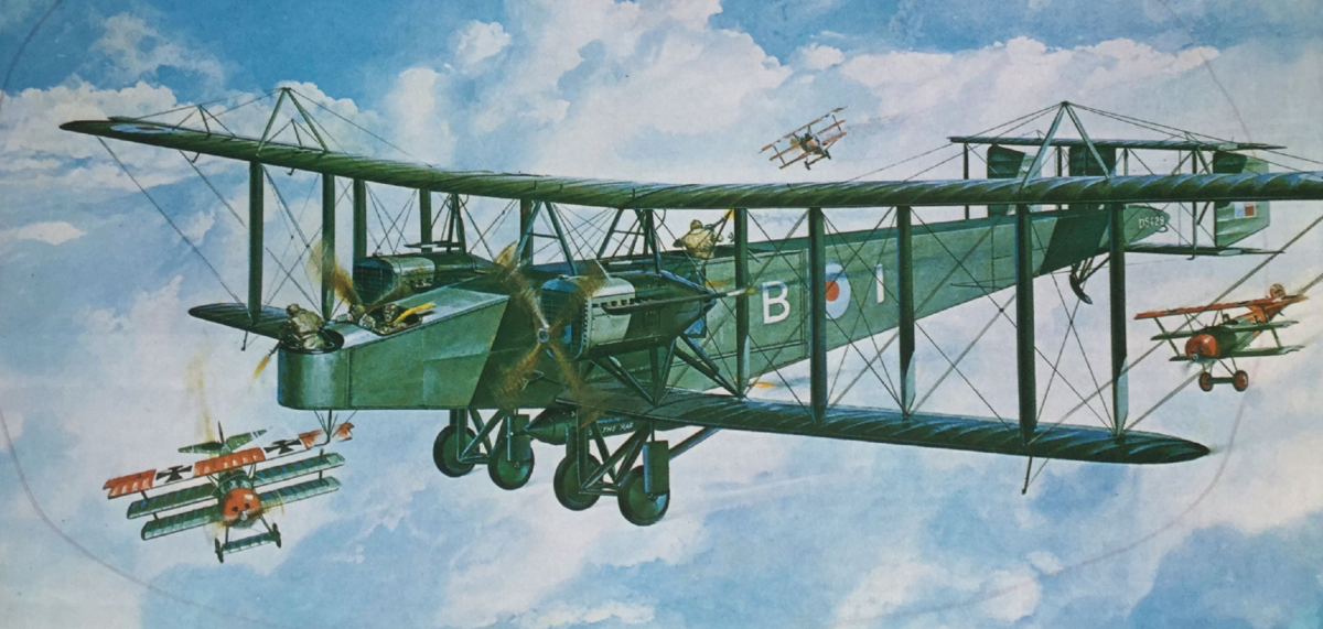 Бомбардировщик времен Первой Мировой войны - Handley Page Type O